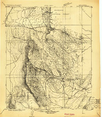 1918 Map of Oscura Peak