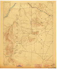 1892 Map of San Pedro, 1897 Print
