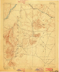 1892 Map of San Pedro, 1902 Print