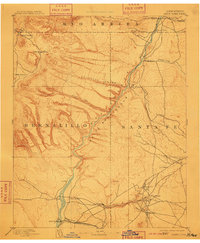 1892 Map of Santa Clara, 1909 Print