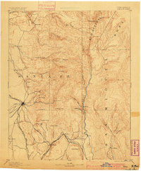 1894 Map of Santa Fe, 1900 Print