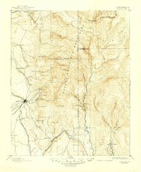 1894 Map of Santa Fe, 1948 Print