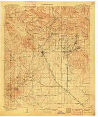 preview thumbnail of historical topo map of Silver City, NM in 1909