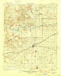 1930 Map of Tucumcari, 1946 Print