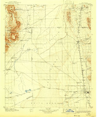 1916 Map of Tularosa, 1943 Print