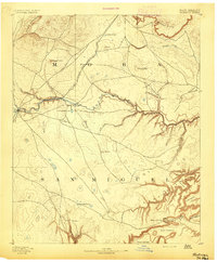 preview thumbnail of historical topo map of Watrous, NM in 1892