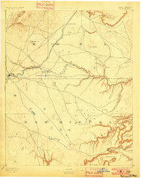 preview thumbnail of historical topo map of Watrous, NM in 1894