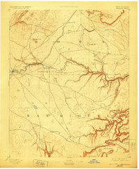 1894 Map of Watrous, NM, 1923 Print