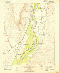 1952 Map of Abeytas, NM, 1953 Print