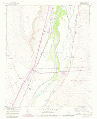1952 Map of Abeytas, NM, 1980 Print