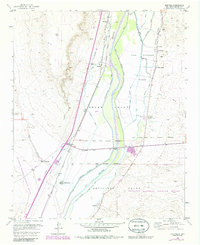 1952 Map of Abeytas, NM, 1986 Print