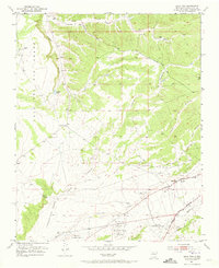 1951 Map of Agua Fria, NM, 1973 Print