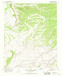 1951 Map of Agua Fria, NM, 1969 Print