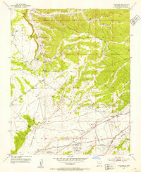 1951 Map of Agua Fria, NM, 1953 Print