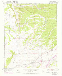 1951 Map of Agua Fria, NM, 1979 Print