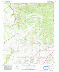 1951 Map of Agua Fria, NM, 1983 Print