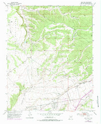 1951 Map of Agua Fria, NM, 1985 Print