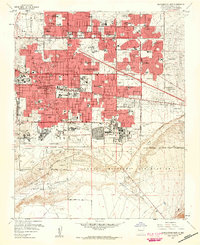 Download a high-resolution, GPS-compatible USGS topo map for Albuquerque East, NM (1960 edition)