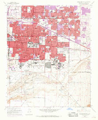 Download a high-resolution, GPS-compatible USGS topo map for Albuquerque East, NM (1969 edition)