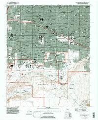 Download a high-resolution, GPS-compatible USGS topo map for Albuquerque East, NM (1996 edition)