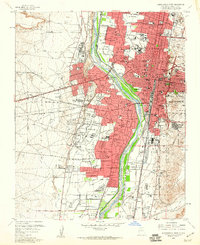 Download a high-resolution, GPS-compatible USGS topo map for Albuquerque West, NM (1960 edition)