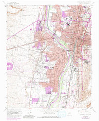 Download a high-resolution, GPS-compatible USGS topo map for Albuquerque West, NM (1985 edition)
