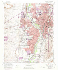 Download a high-resolution, GPS-compatible USGS topo map for Albuquerque West, NM (1974 edition)