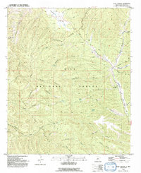 Download a high-resolution, GPS-compatible USGS topo map for Allie Canyon, NM (1992 edition)