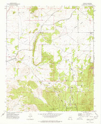 Download a high-resolution, GPS-compatible USGS topo map for Ancho, NM (1977 edition)