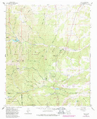 preview thumbnail of historical topo map of Lincoln County, NM in 1963