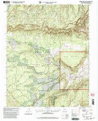Download a high-resolution, GPS-compatible USGS topo map for Arroyo Del Agua, NM (2003 edition)