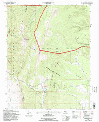 Download a high-resolution, GPS-compatible USGS topo map for Ash Mountain, NM (1998 edition)