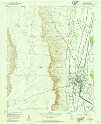 1952 Map of Belen, 1953 Print