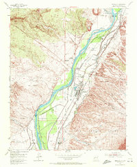 1954 Map of Bernalillo, NM, 1972 Print