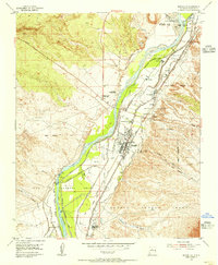 1954 Map of Bernalillo, NM, 1955 Print