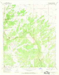Download a high-resolution, GPS-compatible USGS topo map for Blue Hills, NM (1971 edition)