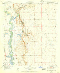 Download a high-resolution, GPS-compatible USGS topo map for Bottomless Lakes, NM (1955 edition)
