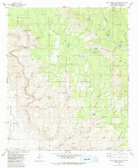 preview thumbnail of historical topo map of Otero County, NM in 1981