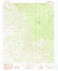 Download a high-resolution, GPS-compatible USGS topo map for Bullard Peak, NM (1991 edition)