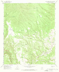 Download a high-resolution, GPS-compatible USGS topo map for Burnt Corral Canyon, NM (1971 edition)