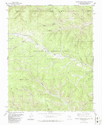 Download a high-resolution, GPS-compatible USGS topo map for Caliente Canyon North, NM (1986 edition)