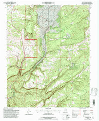 Download a high-resolution, GPS-compatible USGS topo map for Canjilon, NM (1997 edition)