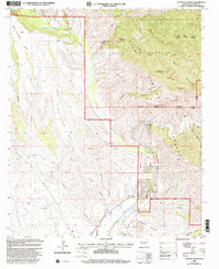 Download a high-resolution, GPS-compatible USGS topo map for Canteen Canyon, NM (2002 edition)