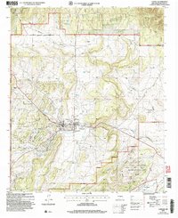 Download a high-resolution, GPS-compatible USGS topo map for Capitan, NM (2006 edition)