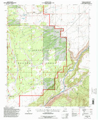 Download a high-resolution, GPS-compatible USGS topo map for Carson, NM (1998 edition)