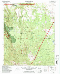 preview thumbnail of historical topo map of Cibola County, NM in 1995