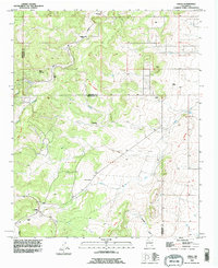 Download a high-resolution, GPS-compatible USGS topo map for Chilili, NM (1996 edition)