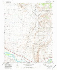 Download a high-resolution, GPS-compatible USGS topo map for Chimney Rock, NM (1984 edition)