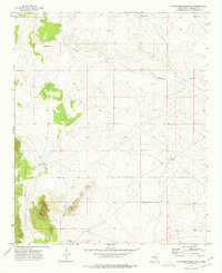 Download a high-resolution, GPS-compatible USGS topo map for Chupadero Mountain, NM (1977 edition)