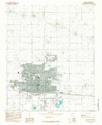 Download a high-resolution, GPS-compatible USGS topo map for Clovis, NM (1985 edition)